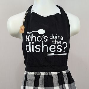 Chic Black and White Apron